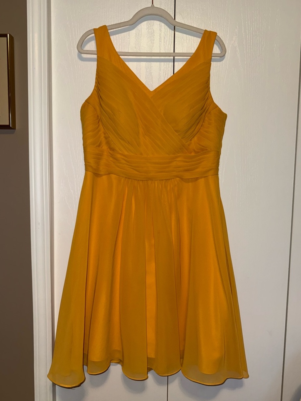 Azazie Column V-Neck Sleeveless Bridesmaid Dress